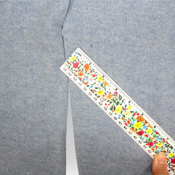 NewWithFlaws Large BrooksBrothers 346 Washable Wool Sweater LightBlue - Picture 9 of 11